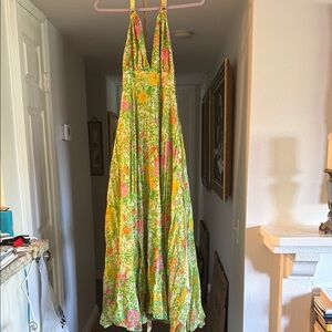 Floral Backless Dress